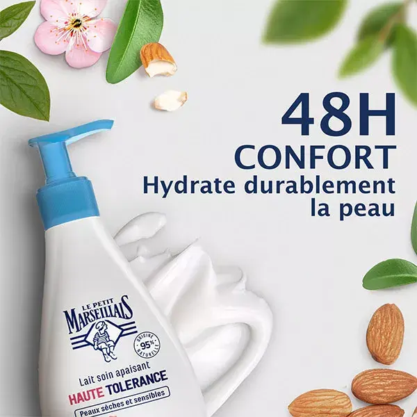 Loção Corporal Suavizante de Alta Tolerância Le Petit Marseillais com Flor de Amêndoa 250 ml