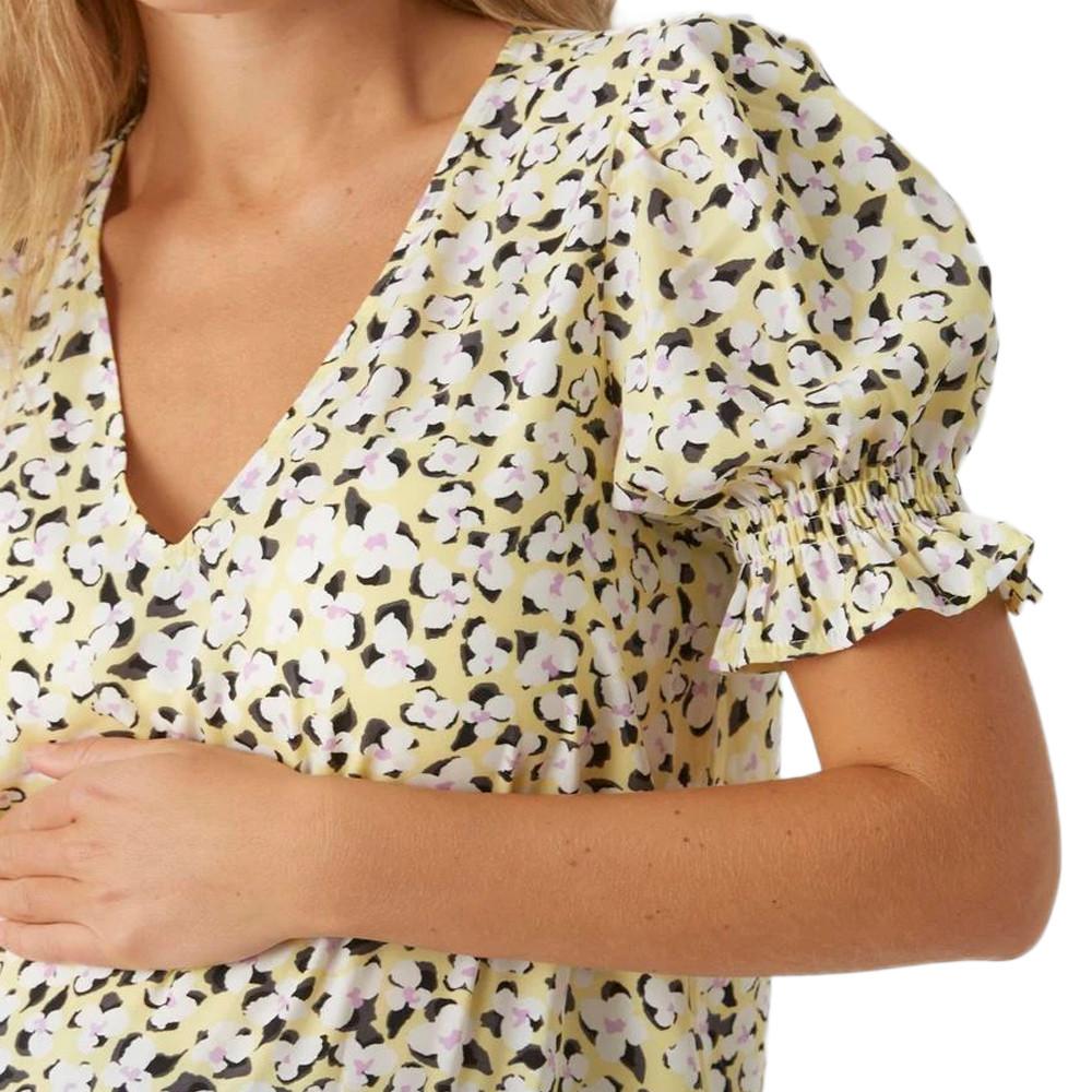 Vero Moda Maternity Blouse Jaune/Blanc Femme Vero Moda Marternity Molea