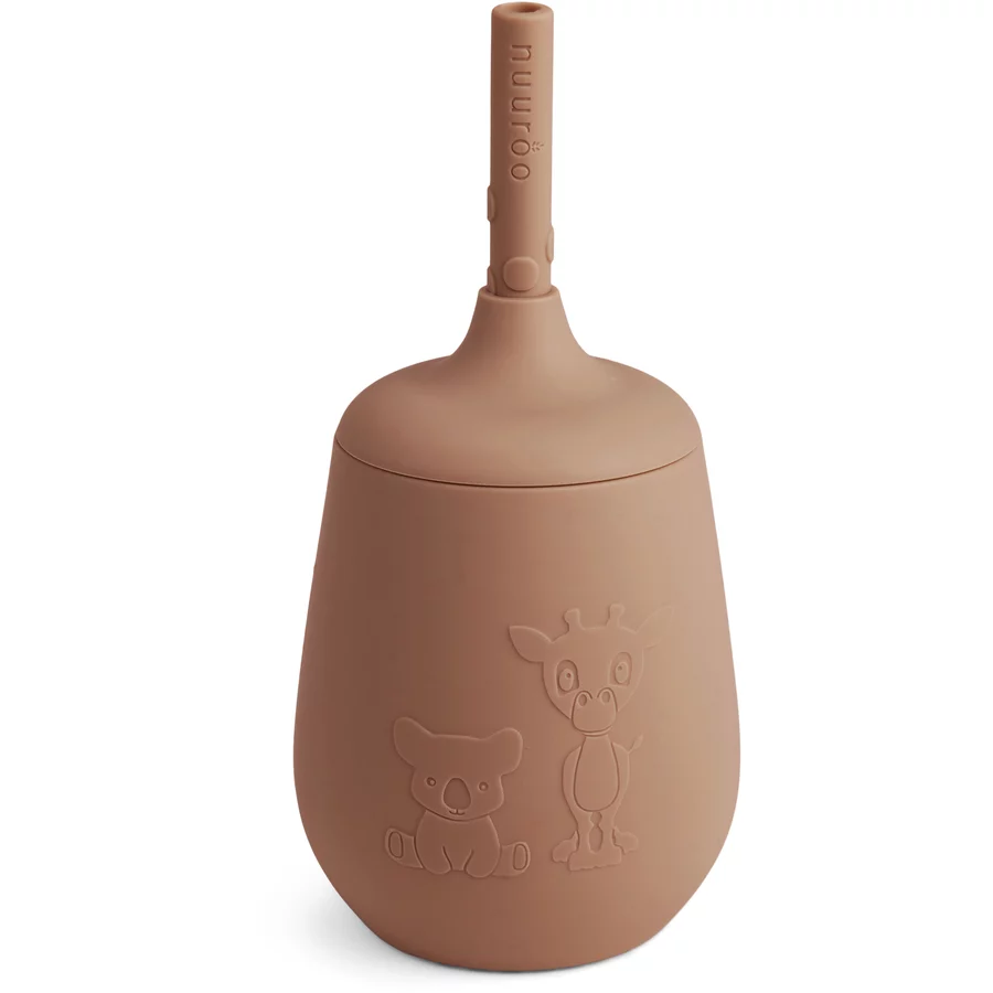 Nuuroo Trinkbecher mit Strohhalm Adita Chocolate Malt 230 ml