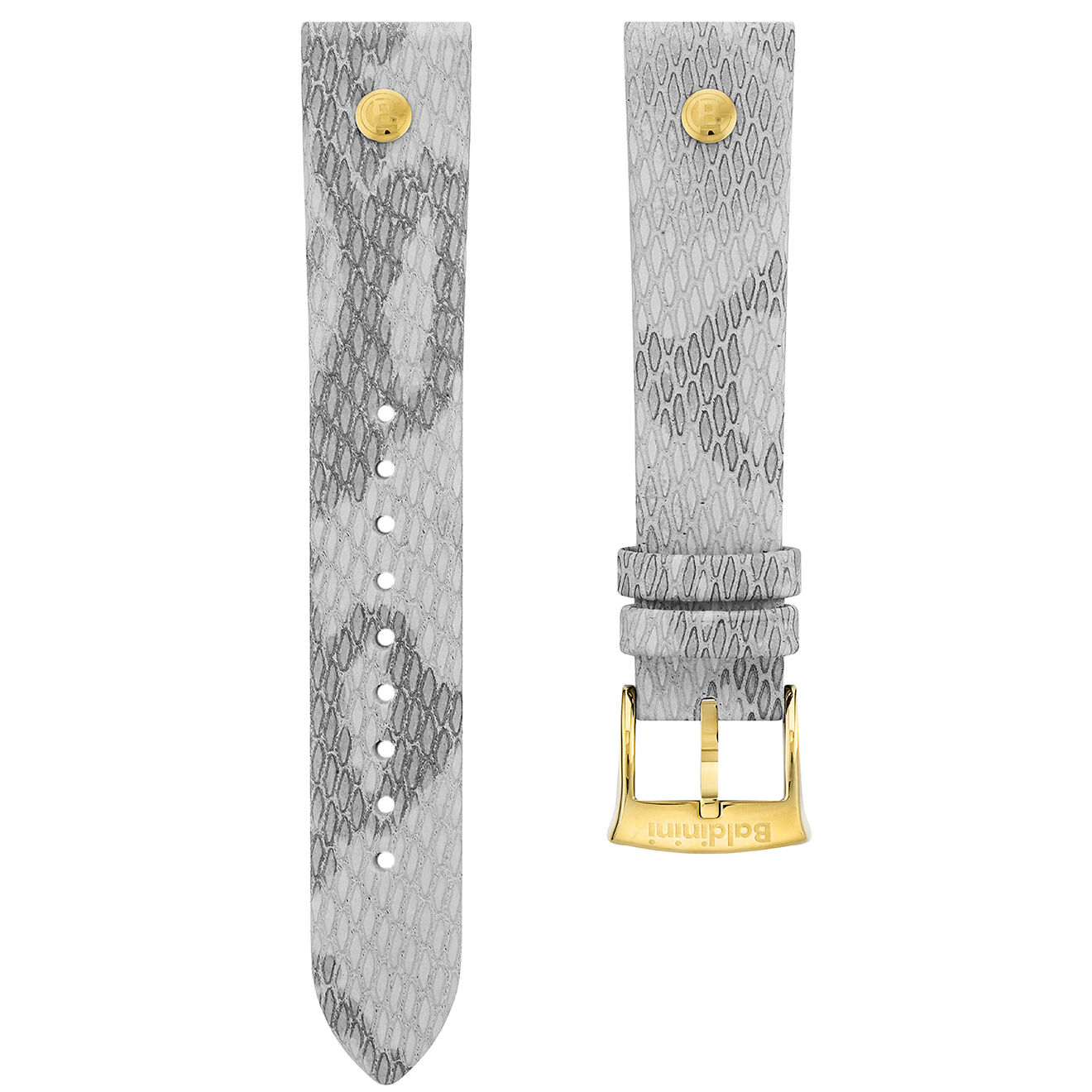 Baldinini Montre Femme en Cuir & cristaux Swarovski Adria grise