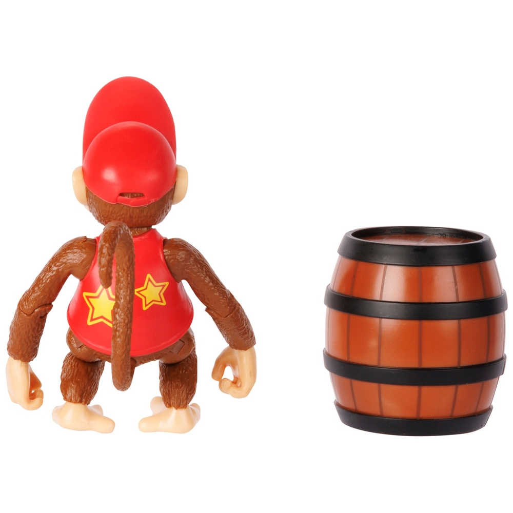 Nintendo Super Mario 10 cm Diddy Kong mit DK-Fass