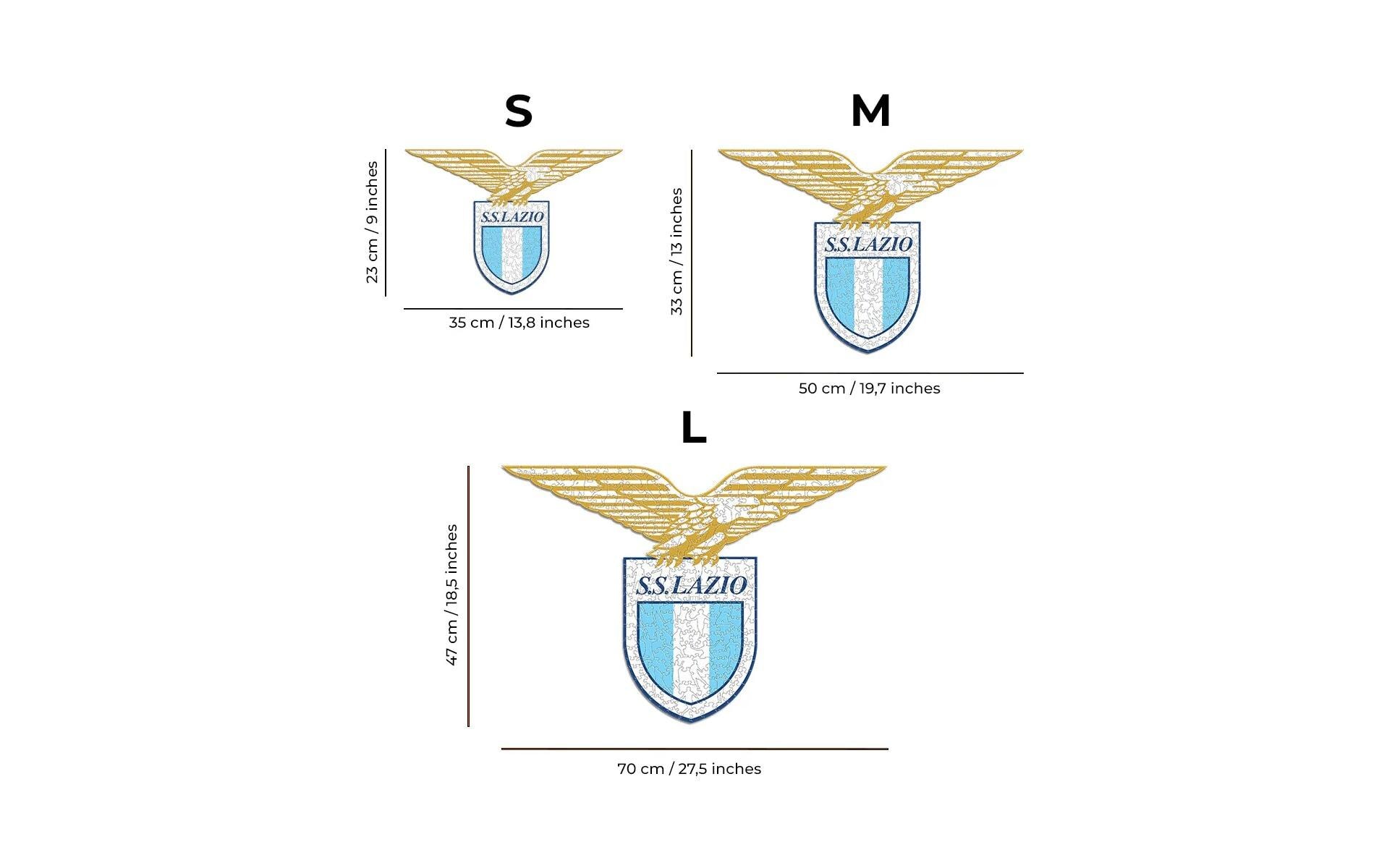 SS Lazio – LogoOffizielles Holzpuzzle, Grösse M
