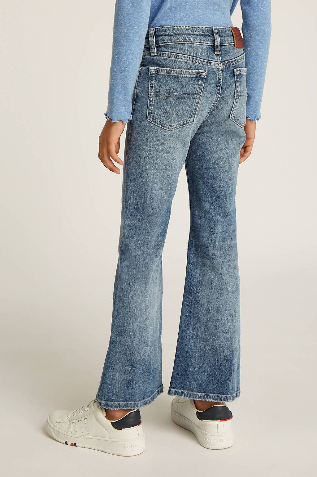Tommy Hilfiger regular waist flared jeans medium blue denim