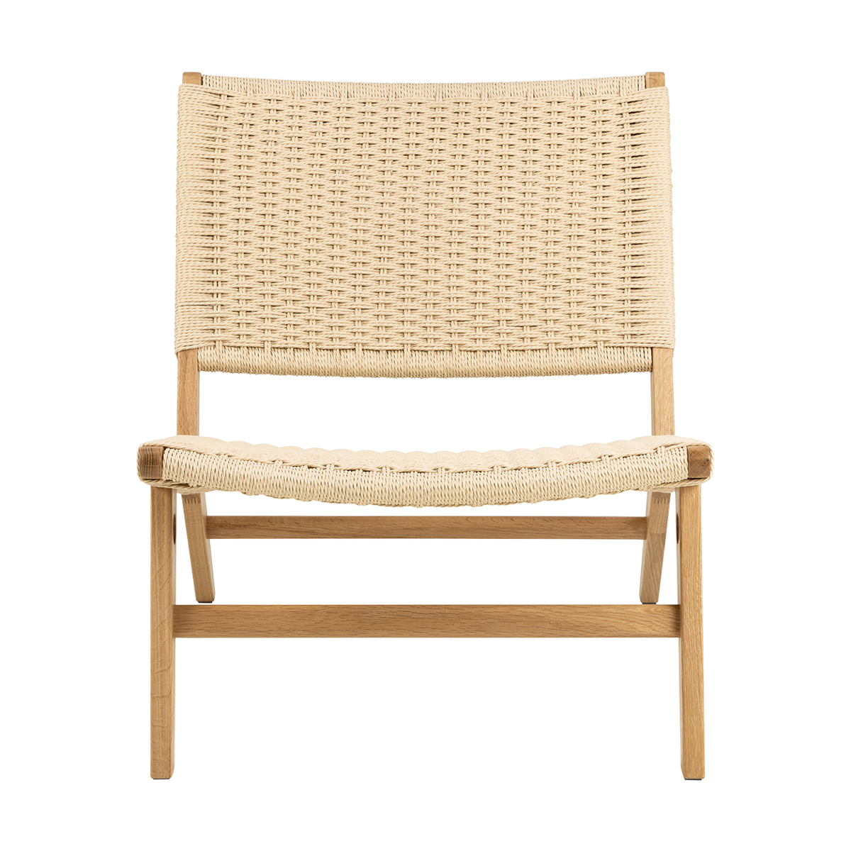 Fauteuil William - met gewoven zitting Beige