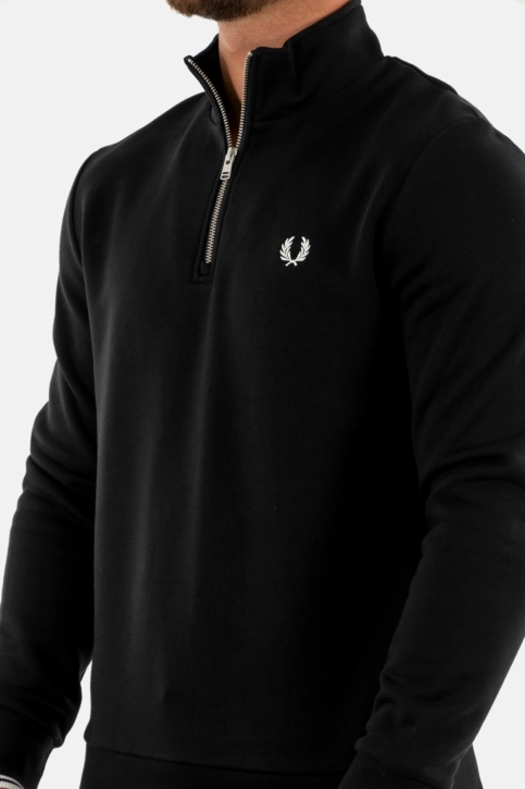 Pull hiver fred perry half zip 102 black