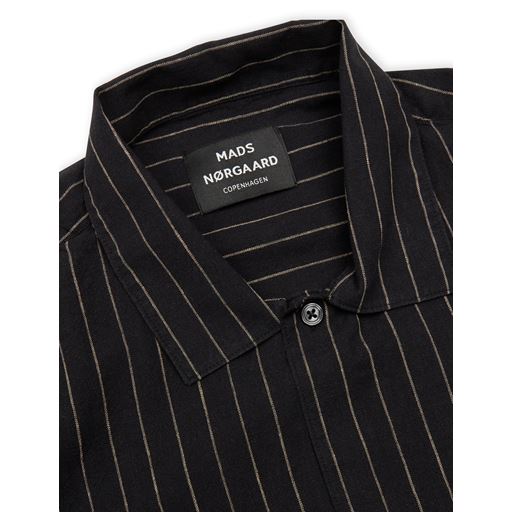 Mads Nørgaard Mateo Skjorte, Black/Vintage Khaki, XXL