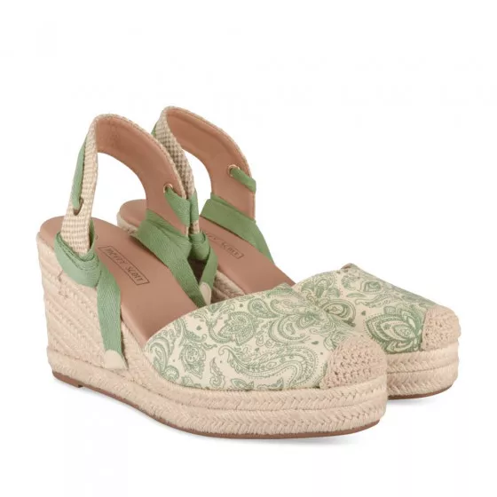 Espadrilles VERT MERRY SCOTT