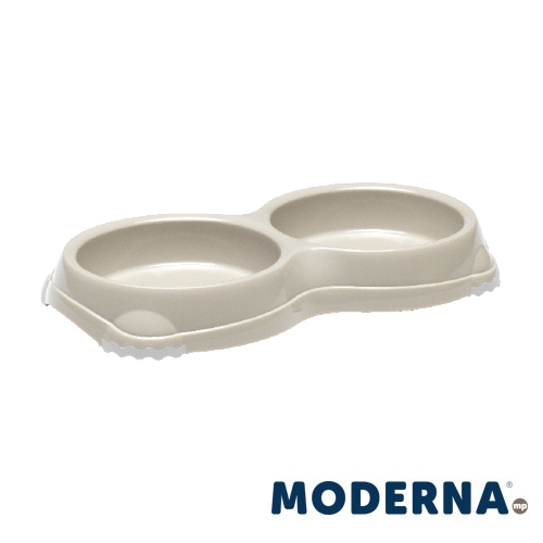 Alimentador duplo para gatos MP SMARTY (cinza, 2 x 200 ml (26 x 14 x 3,5))