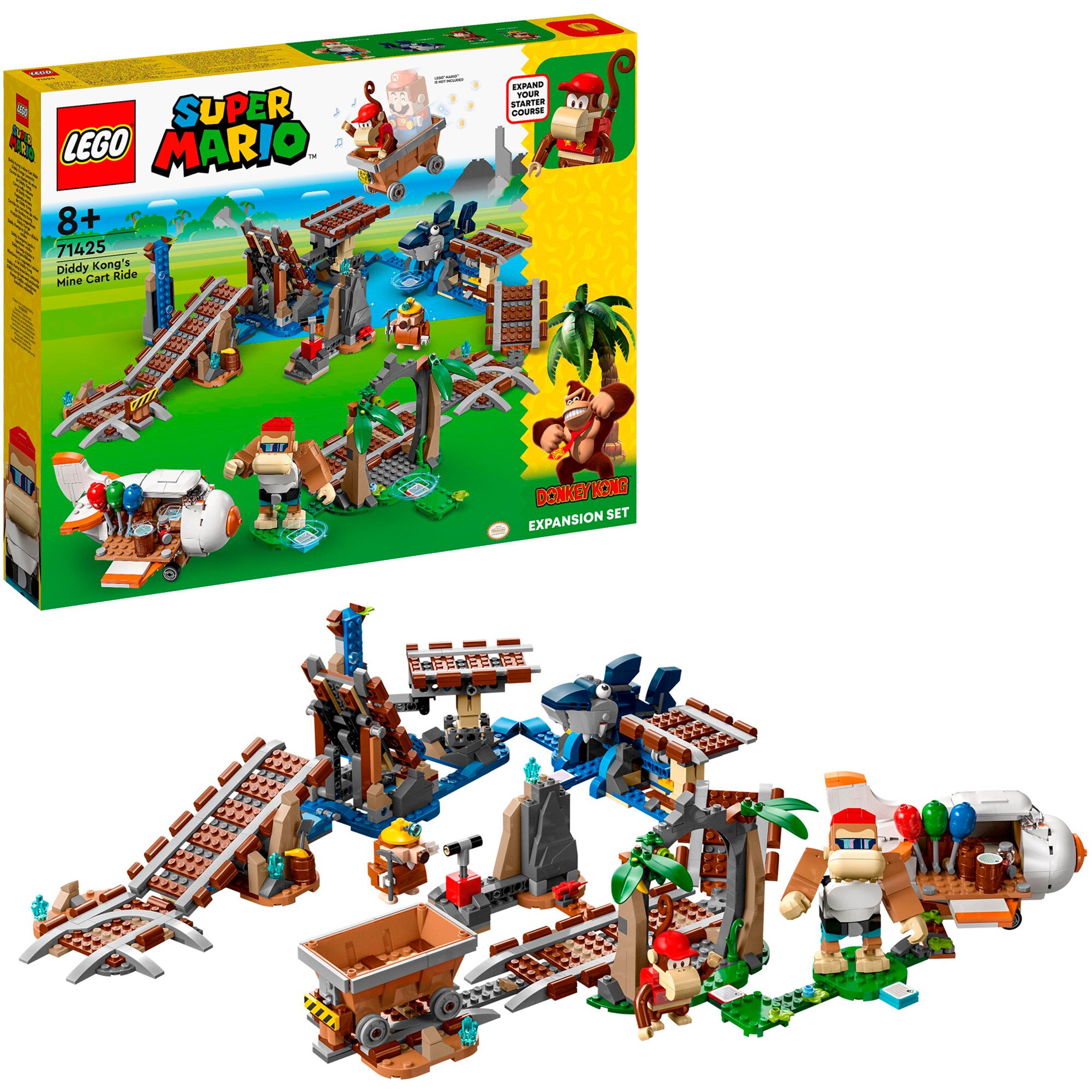 LEGO Konstruktionsspielzeug Super Mario Diddy Kongs Lorenritt - Erweiterungsset