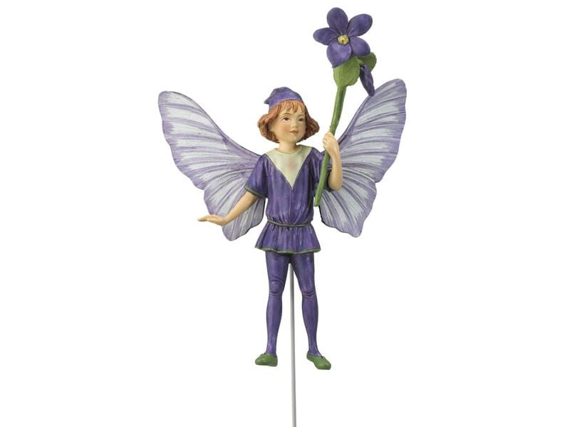 Botanic-Haus Gartenstecker Fee Veilchen 13 cm Flower Fairy mit Stab