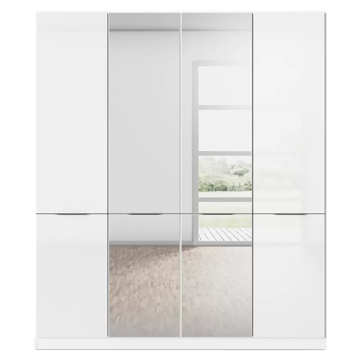Kleiderschrank 4trg. Max weiss