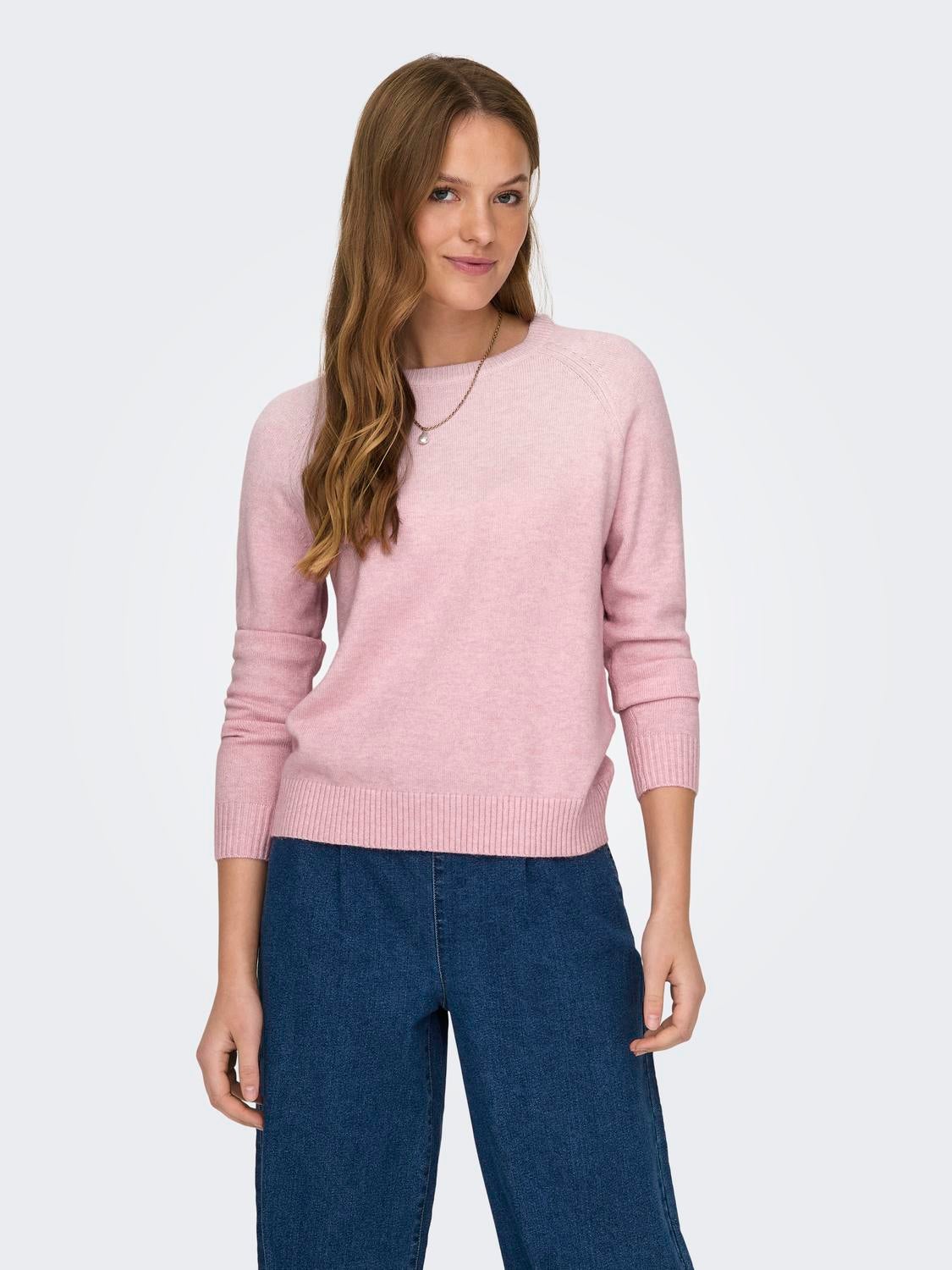 ONLLESLY Strickpullover Light Pink