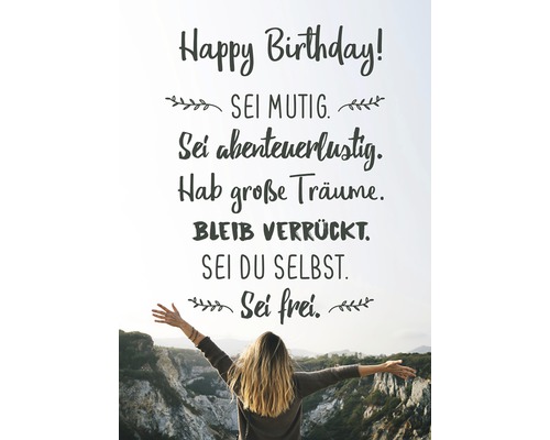 Postkaart Gefeliciteerd! Wees dapper! 10,5 x 14,8 cm