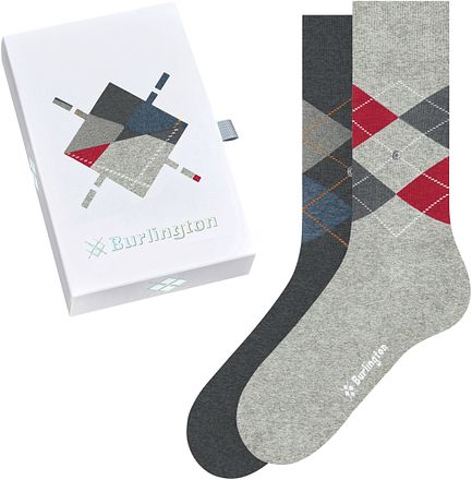 Burlington Gift Box 2-Pack Ruiten Grijs 20599-0070 kopen