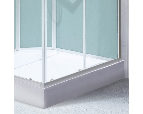 SCHULTE Korfu Express Plus complete douche-unit, 89 x 89 x 202 cm, limoengroen/natuurlijk aluminium