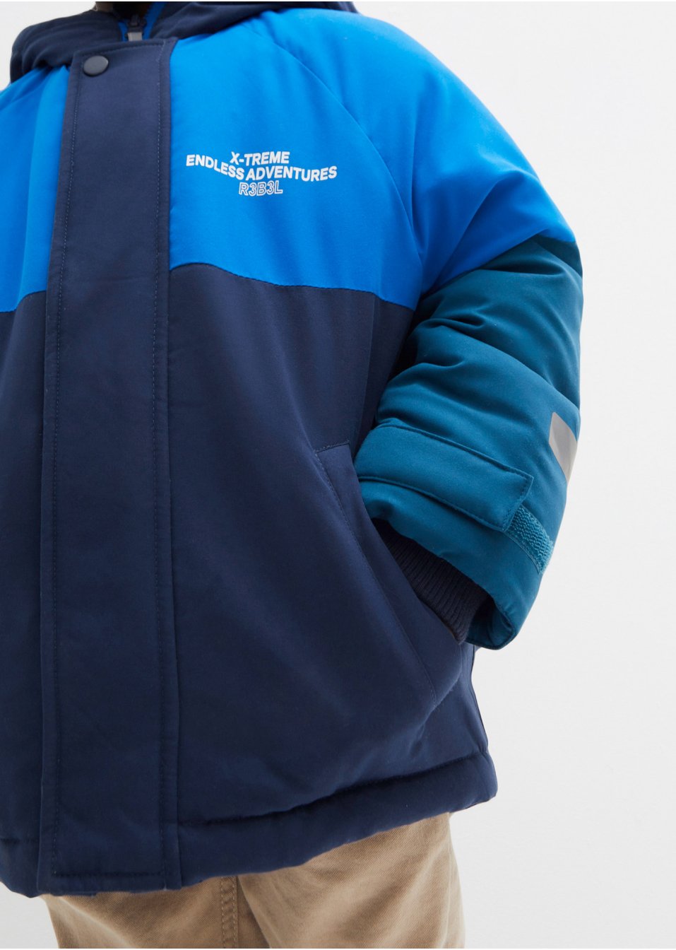 Veste hiver enfant style color block