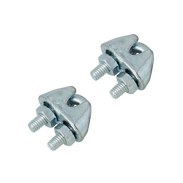 Lot de 2 serre-câbles étrier pour ø3/4 mm