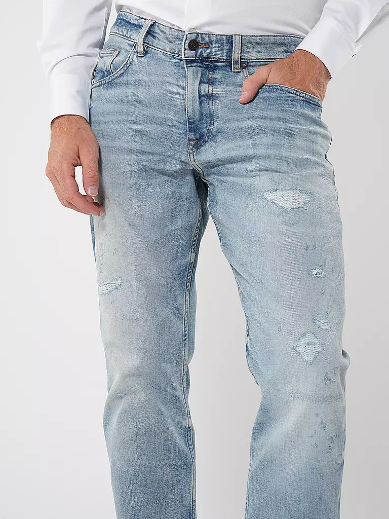 BOSS Jeans Tapered Fit TROY hellblau