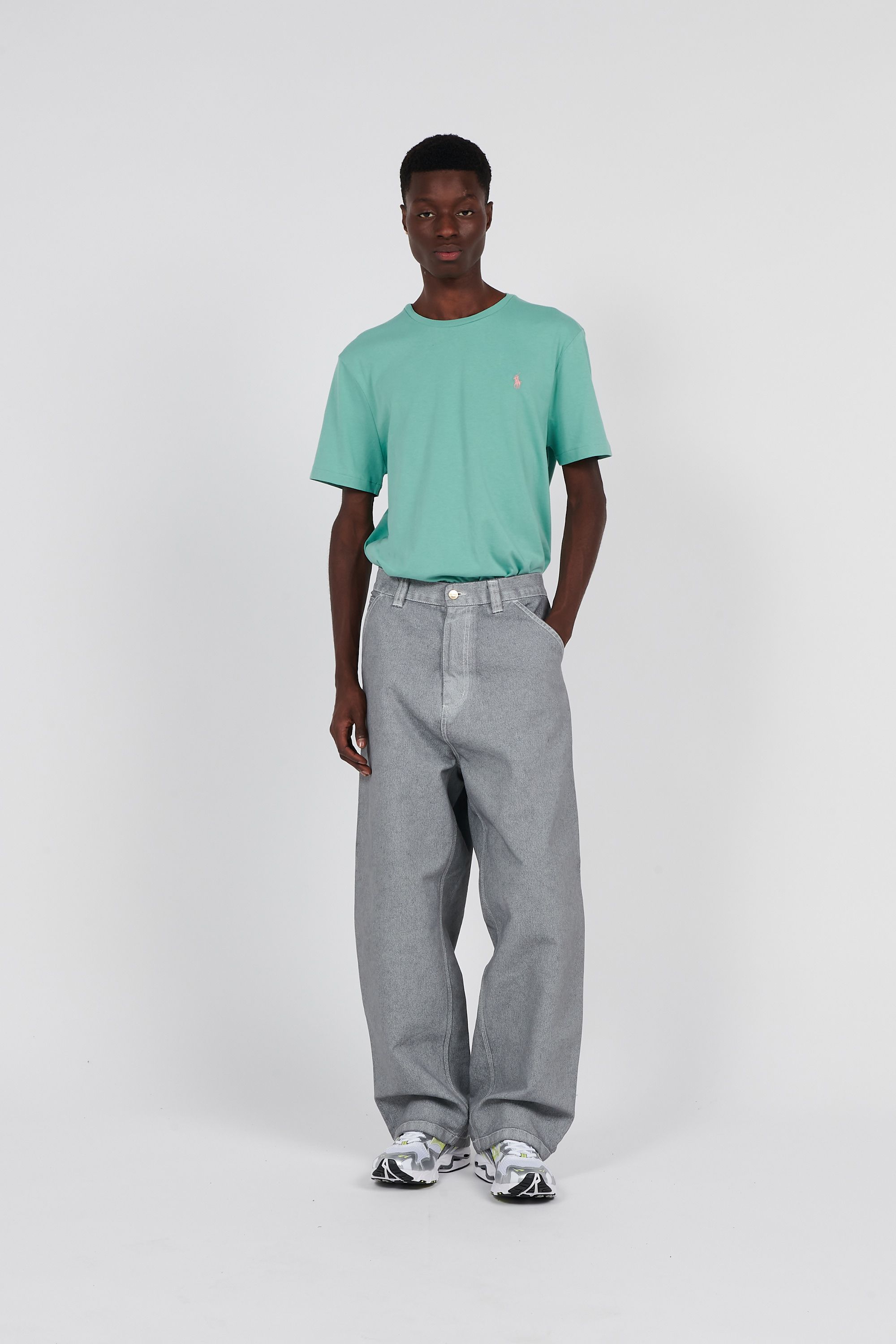 POLO RALPH LAUREN T-shirt  Custom Slim Fit Jersey Crewneck T-Shirt Vert