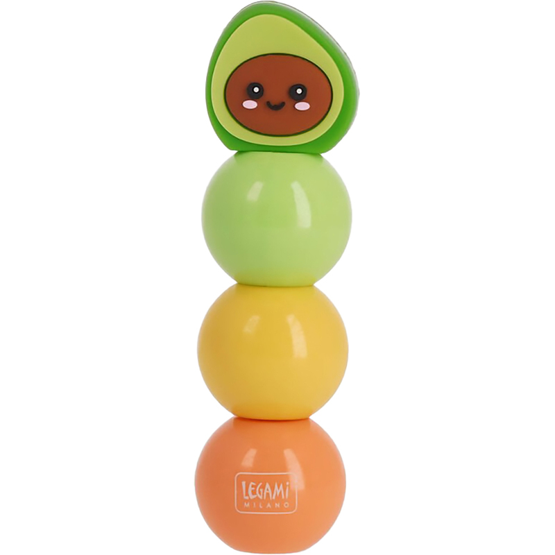 Legami Leuchtstifte Avocado, 3 Stück, assortiert