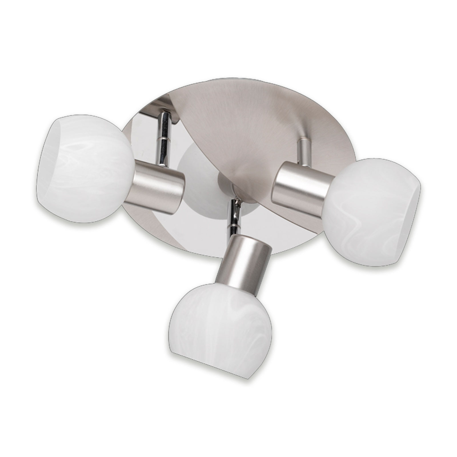 Spotrondel - Nickel - 3-flammig