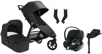 Baby Jogger City Mini GT 2.1 Duovogn inkl. Cybex Aton B2 & Base, Opulent Black/Jet Black