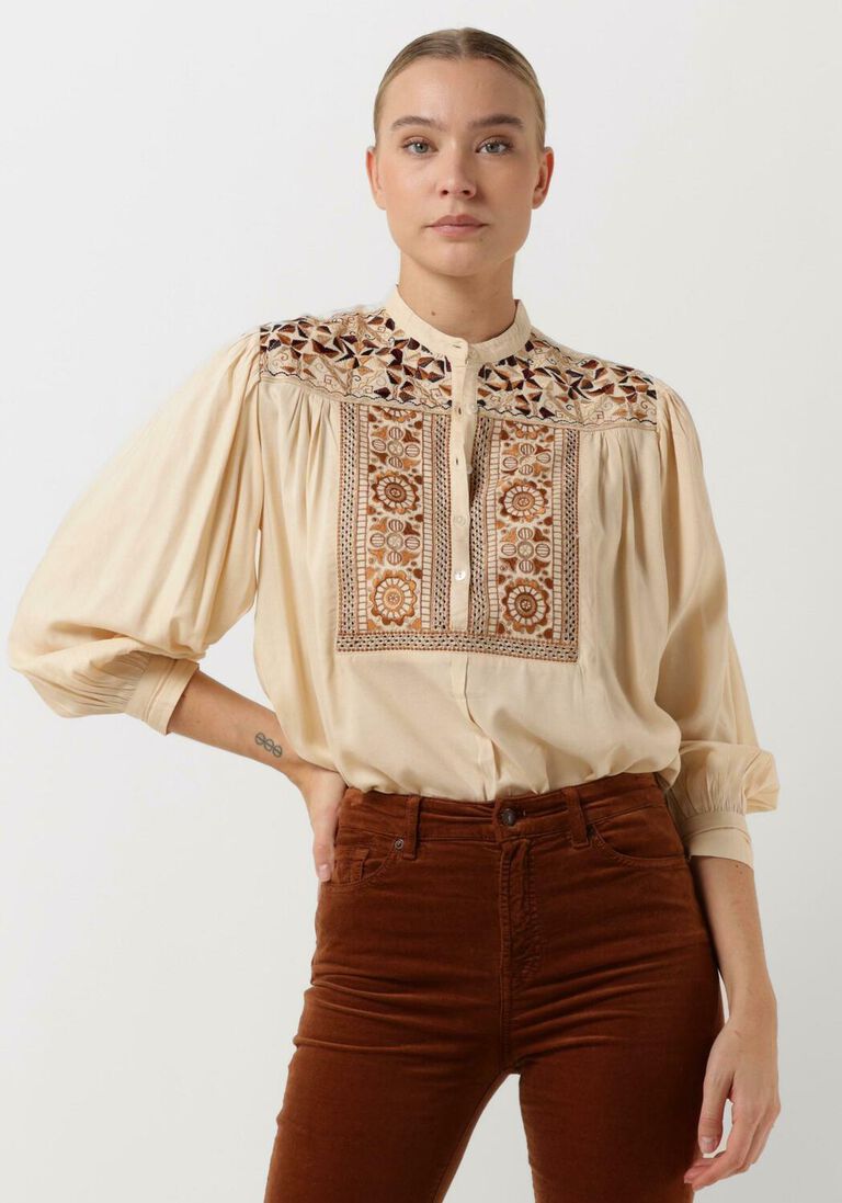 ANTIK BATIK beige antik batik blouse bettina blouse