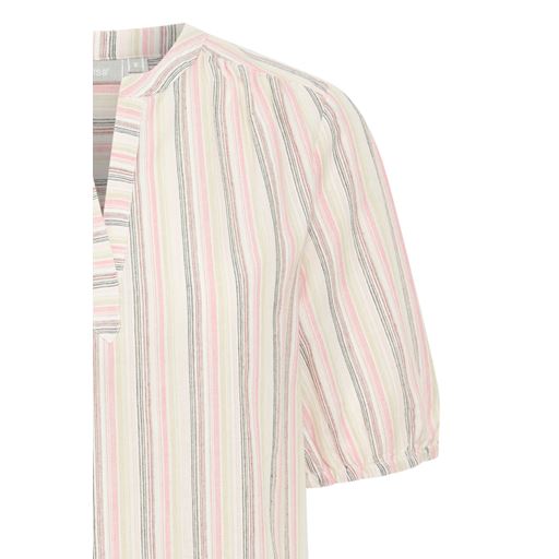 Fransa Jannie Kortærmet Bluse, Pink Carnation Mix, L