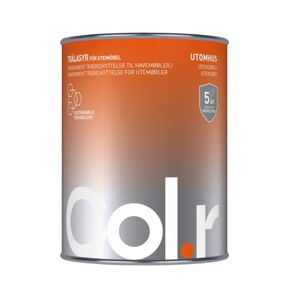 MALING COL.R FOR UTEMØBLER UTEHVIT 1L