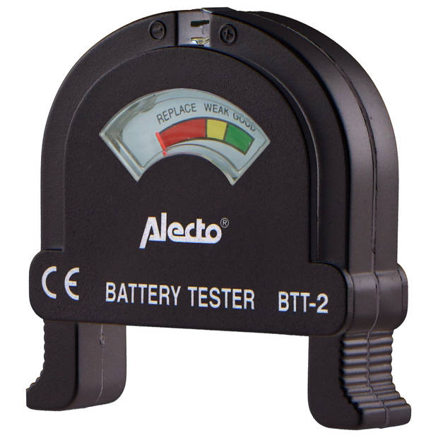 Batterijtester AA/AAA/C/D/9V Alecto BTT-2 Zwart