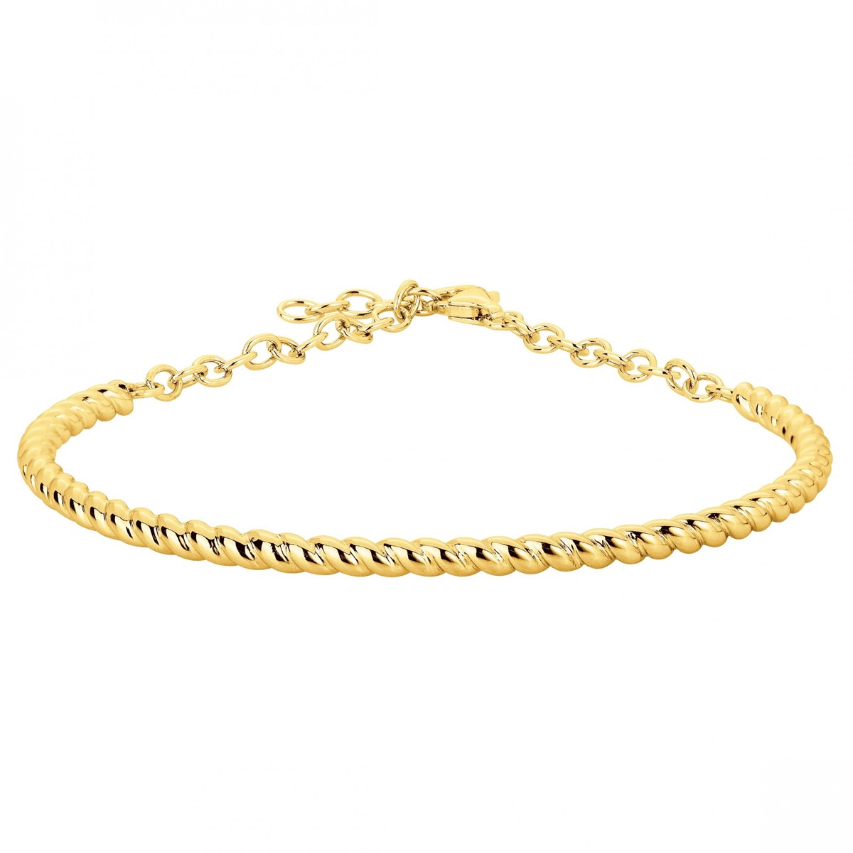 Bracelet semi-rigide en Plaqué Or