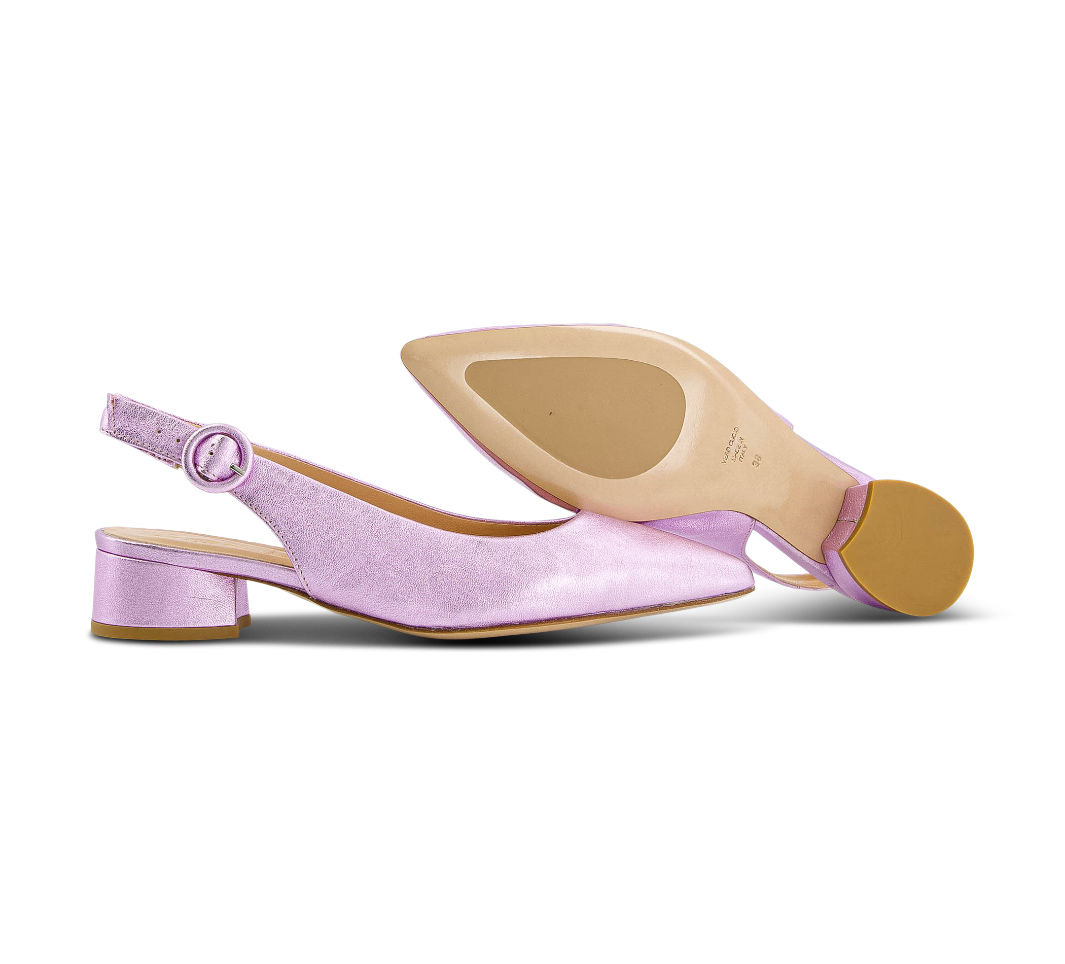 Franco Russo Sling-Pumps lila
