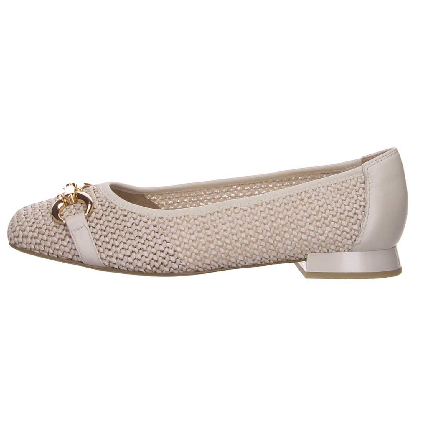 Caprice Ballerina offwhite weiss/weiss kombi