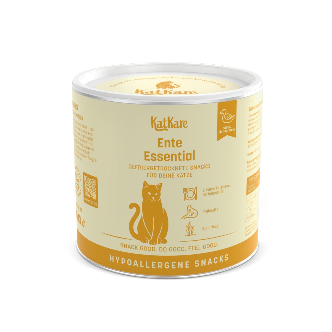 KatKare Hypoallergener Gefriergetrockneter Snack Ente Essential 70 g