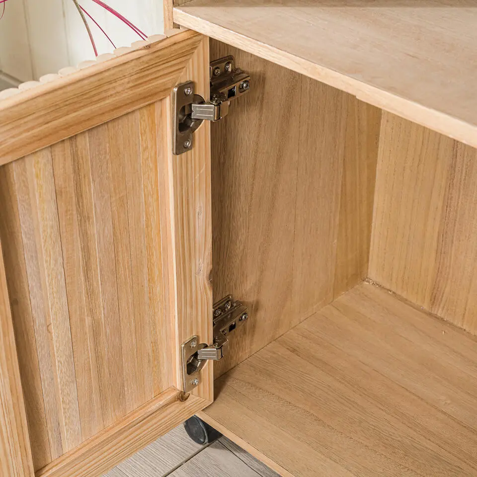 Massief houten bijzettafel