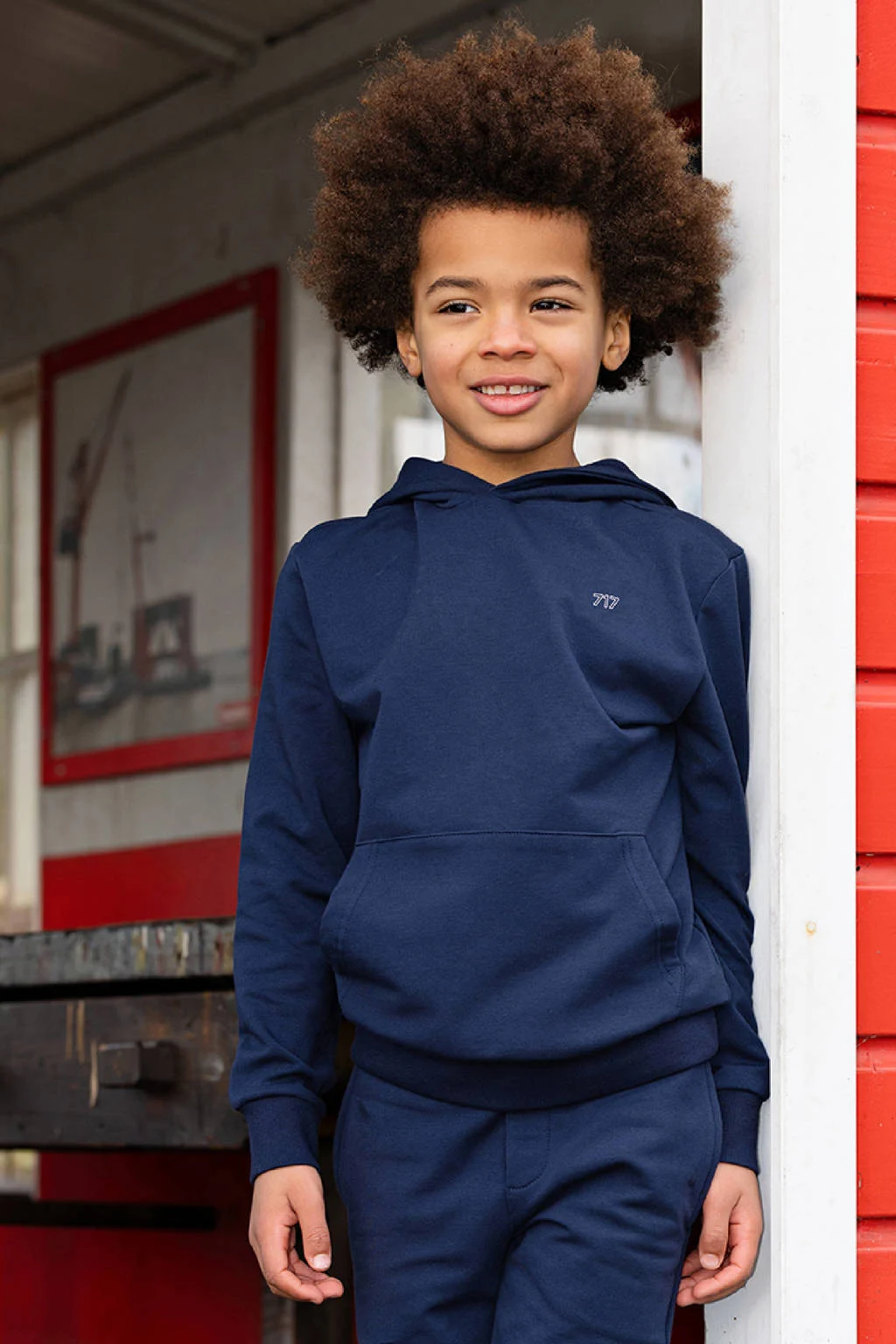 SEVENONESEVEN hoodie donkerblauw
