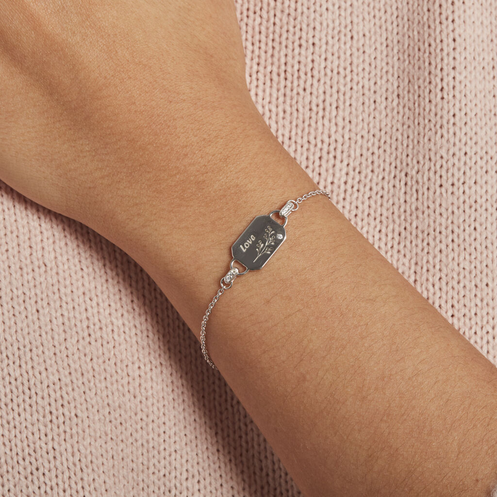 Bracelet Lenus Argent Oxydes De Zirconium