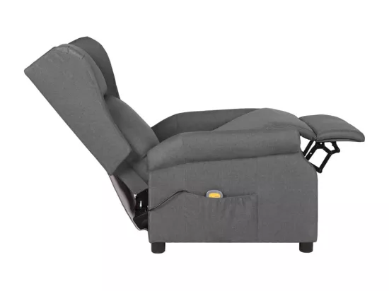 Fauteuil de massage Gris clair Tissu