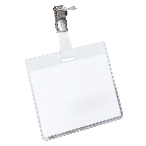 Durable Badges à clip, fermé - Boîte de 25