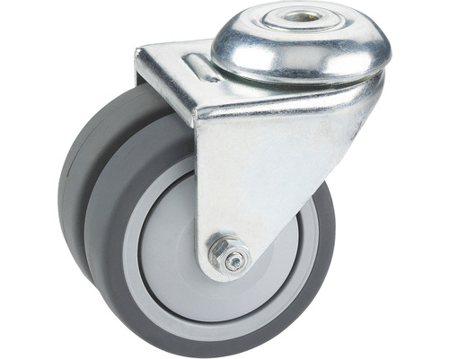 Tarrox transportmaterieel zwenkwiel, tot 80 kg, 50 x 73 x 18 mm