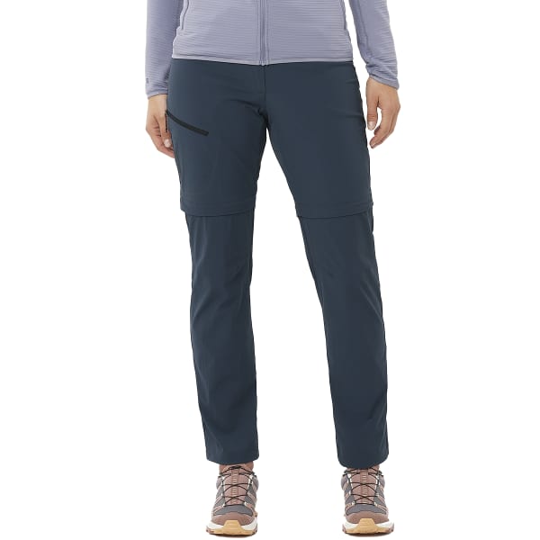 Pantalon randonnée SALOMON WAYFARER ZIP OFF PANTS W BLUE NIGHTS