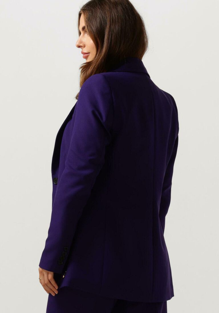 JANSEN AMSTERDAM paarse jansen amsterdam blazer wq238 woven blazer with long sleeve