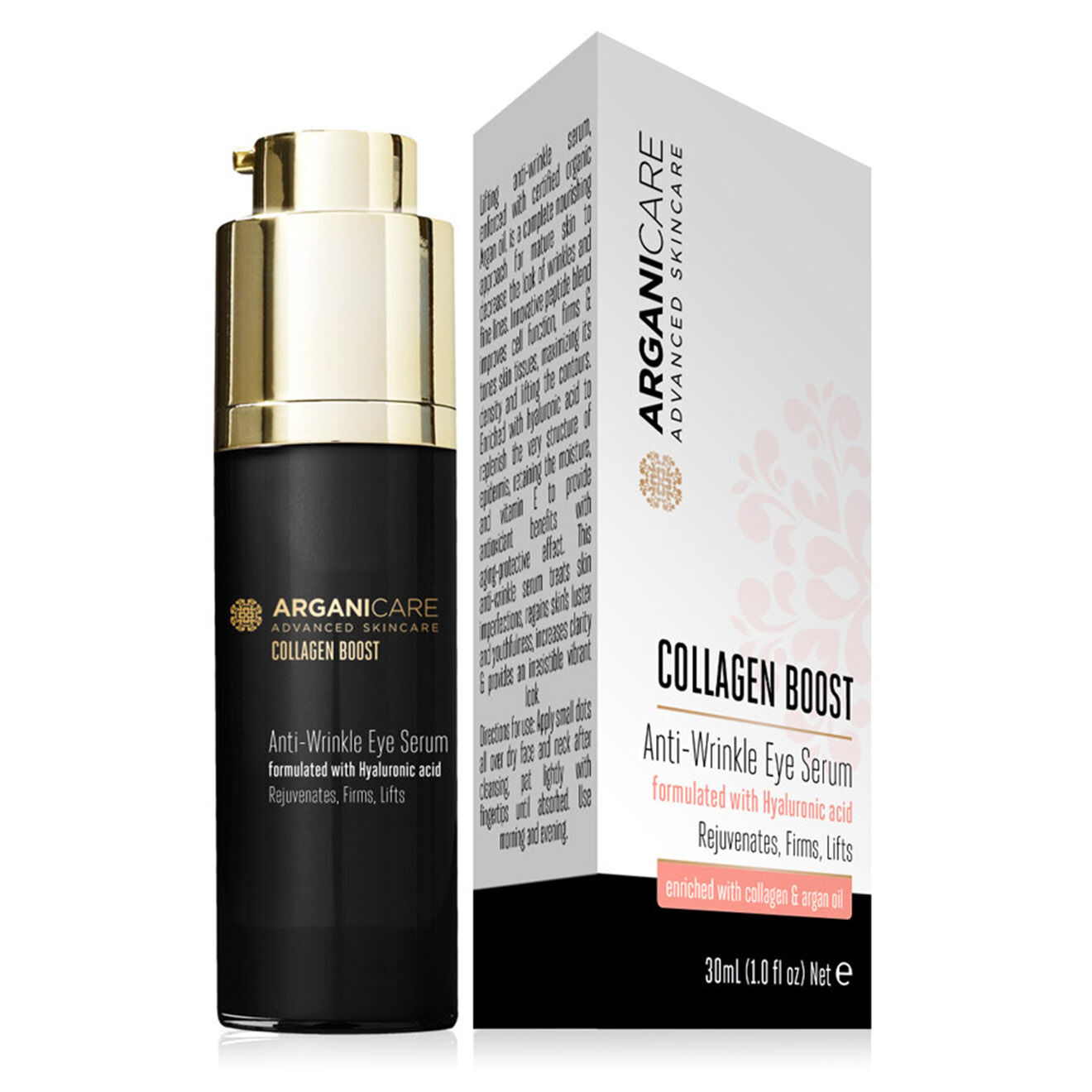 Arganicare Sérum antirides à l'acide hyaluronique tout type de peau - 30 ml