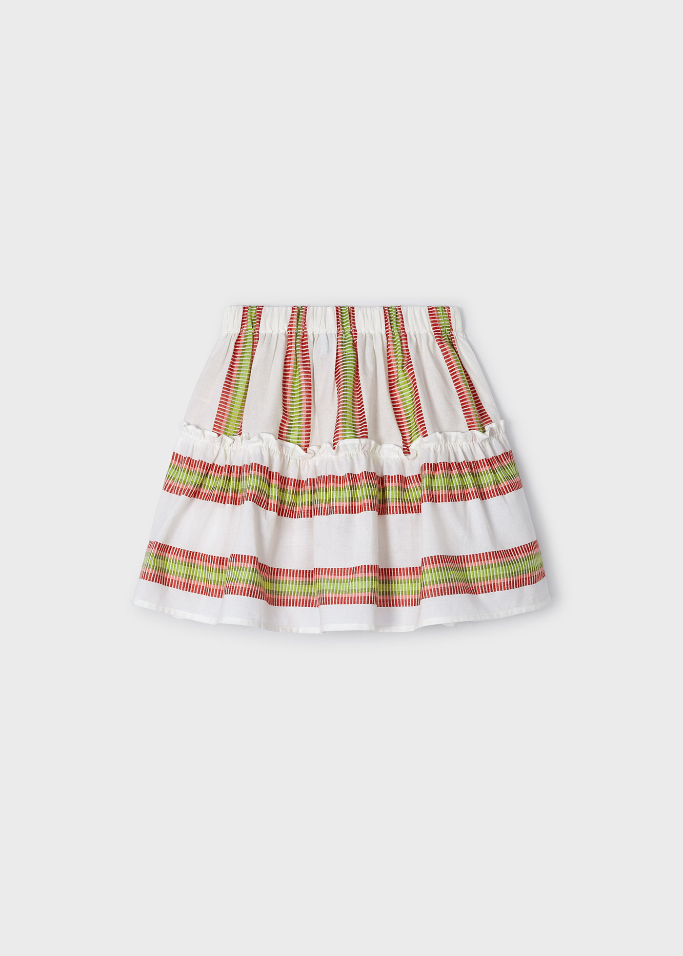 Saia listrada para meninas, cor tinta
