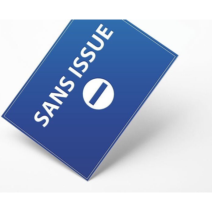 Plaque gravée sans issue