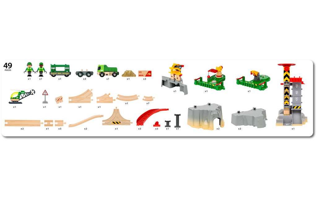 BRIO World Gebirgs-Frachten Set<br>Eisenbahn-Action auf fünf Ebenen!