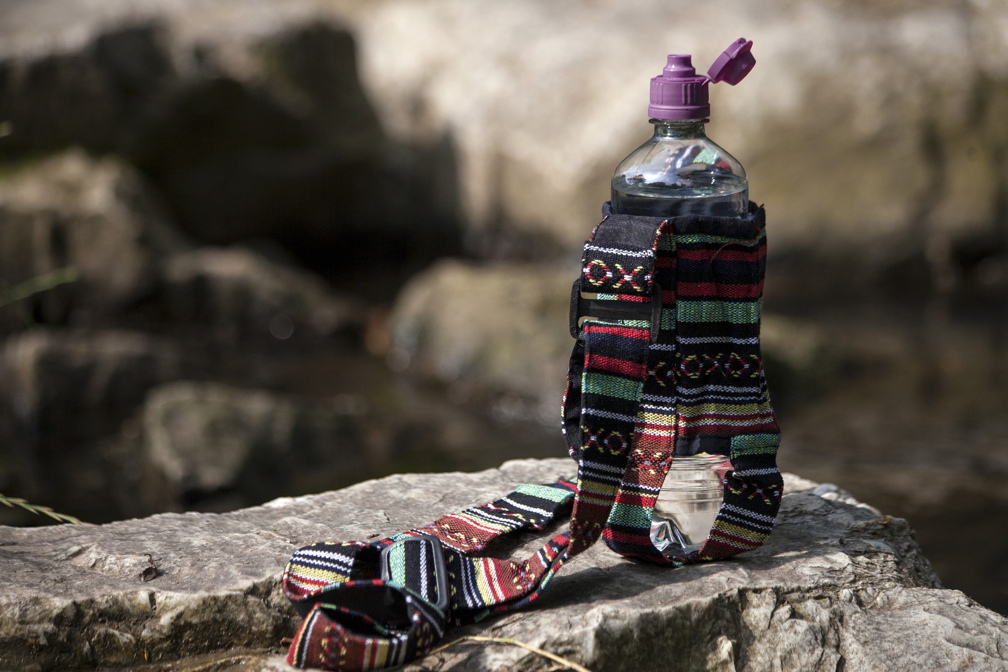 Flaschenhalter Nepalstyle, multicolor, Ø 8 cm, H 20 cm günstig bestellen
