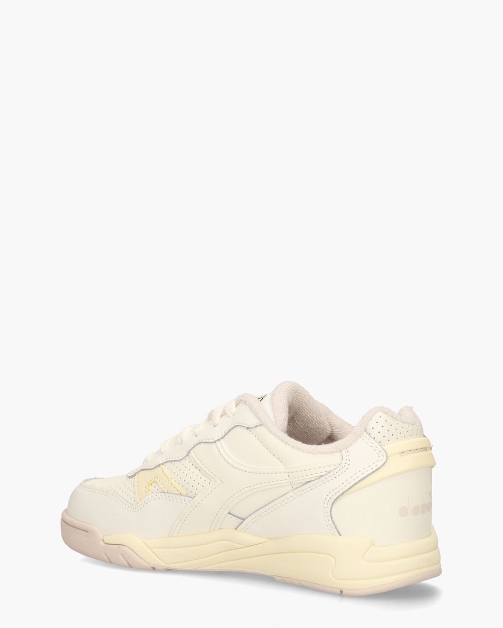 Diadora Sport Winner SL Off-White/Lichtgeel Damessneakers