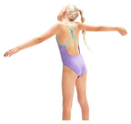 Maillot de Bain Enfant 1 Pièce Speedo Eco  Solid Lane Line Violet