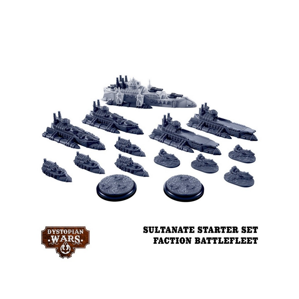 Dystopian Wars: Sultanate Starter Set - Faction Battlefleet
